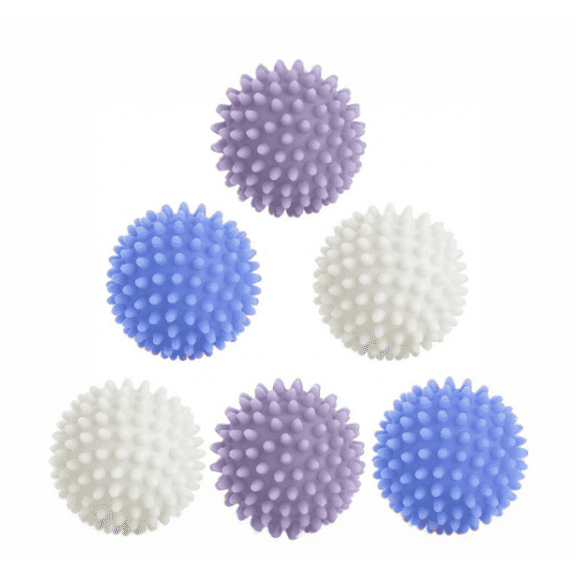 Dryer Balls Laundry Reusable Dryer Balls Anti Static Dryer Drying Balls for Laundry Clothes Fabrics Reduce Wrinkles 2.5 in (Set of 12) (Royal Blue, Light Pink, Purple)