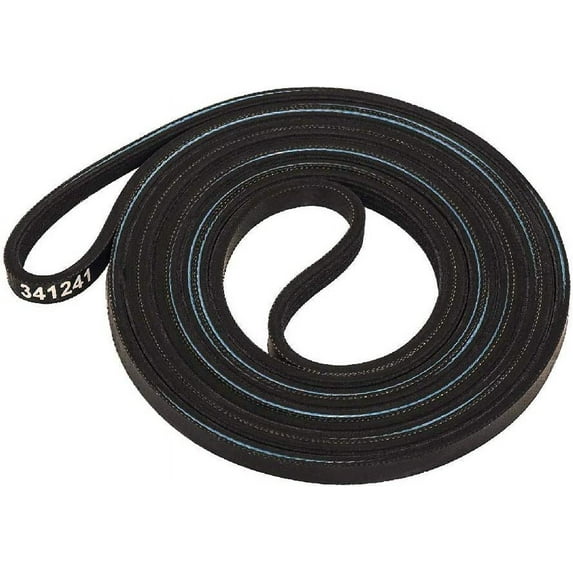 Dryer Drum Belt for Whirlpool Kenmore Dryers Replaces Parts Number 341241 26000341241 3394651 31001026 14210003