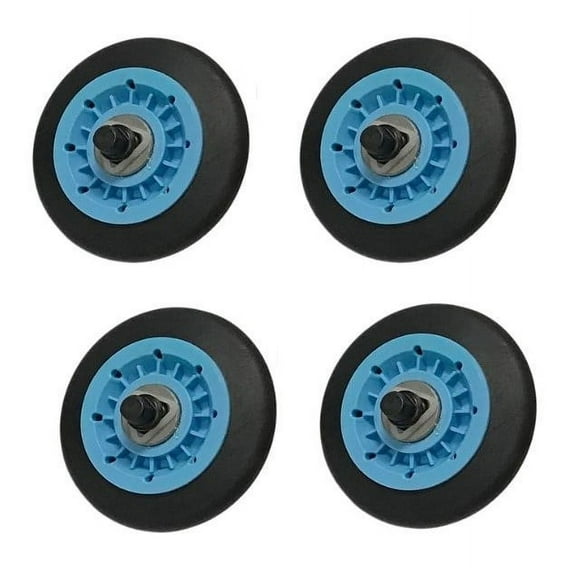 Dryer Drum Roller 4 Pack Compatible With Samsung Model Numbers DV330AGB, DV330AGB/XAA, DV330AGW, DV330AGW/XAA