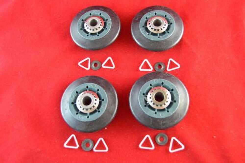 Dryer Drum Roller Replaces W10314171, 8536973, 8536974 New 4 Pack