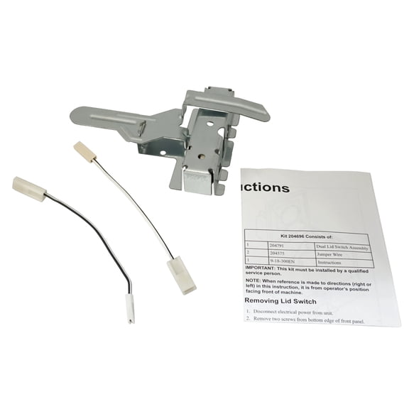 Dryer Dual Lid Switch Kit fits Alliance laundry, Speed Queen, AP6837619, 204696
