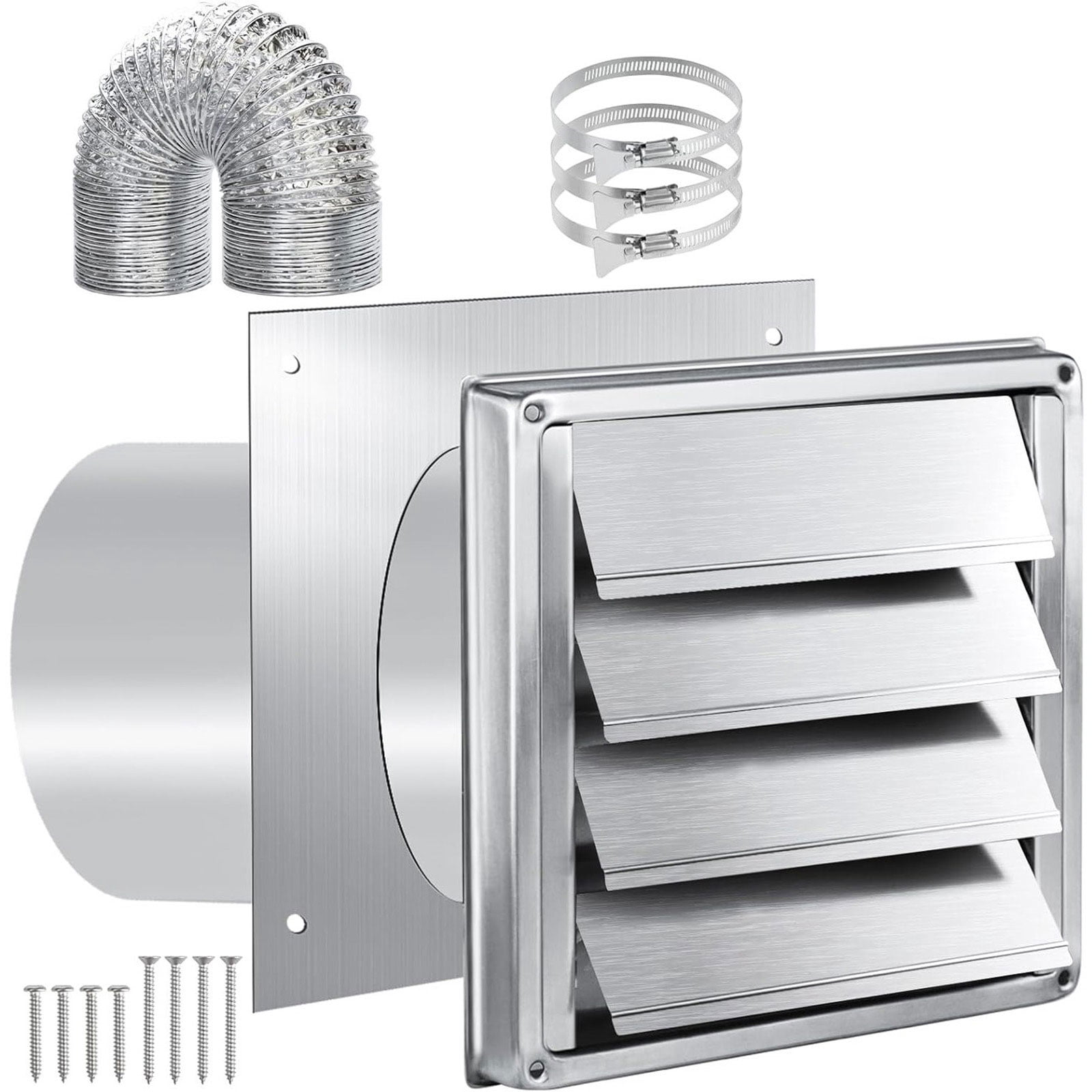 Dryer Ducting Tube Vent Hose Connectors Wall Ducts Kits Dryers Vent Hoses Connectors Extracts Valves Duct Grills Cover