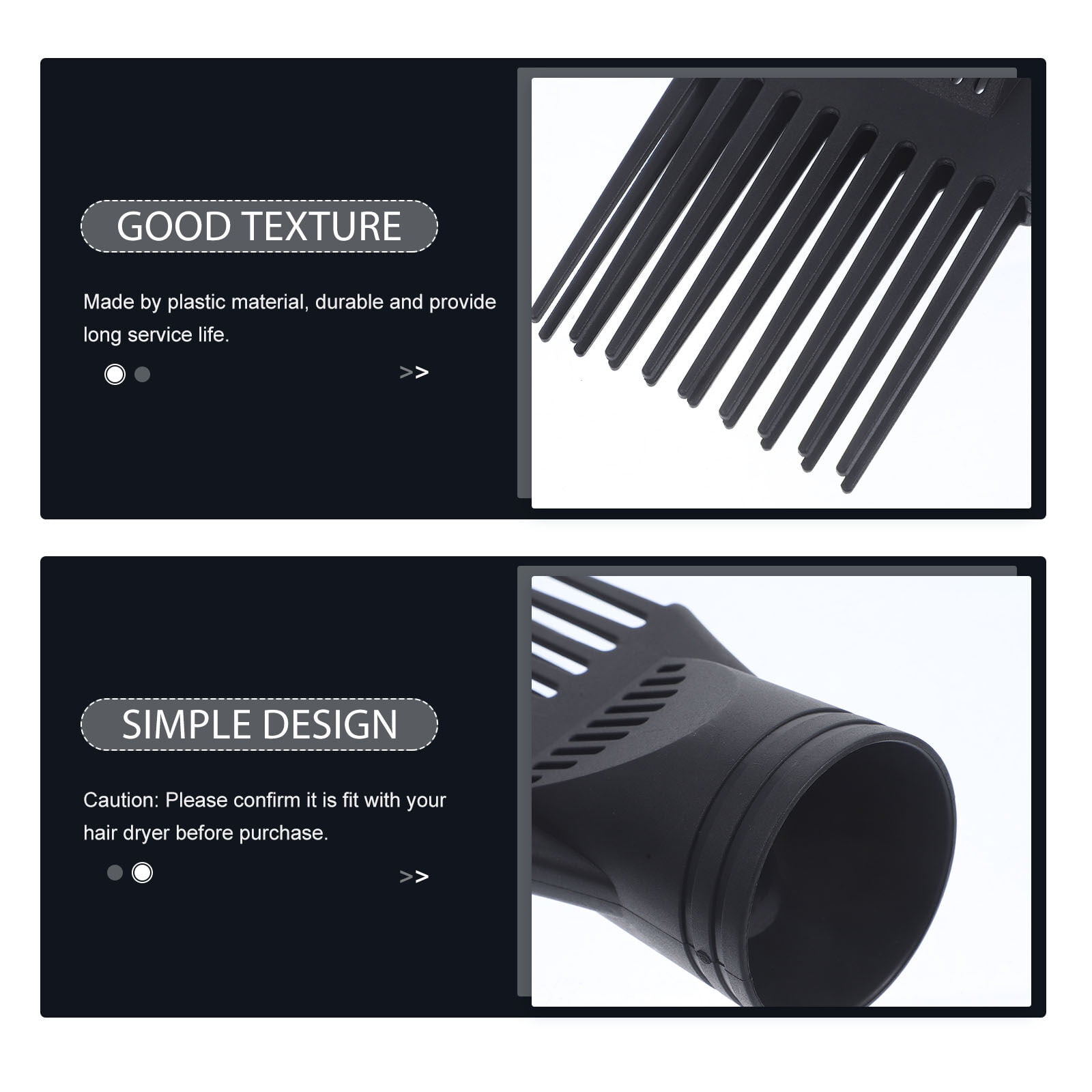 Dryer Hair Comb Attachment Blow Styling Diffuser Blower Detangling