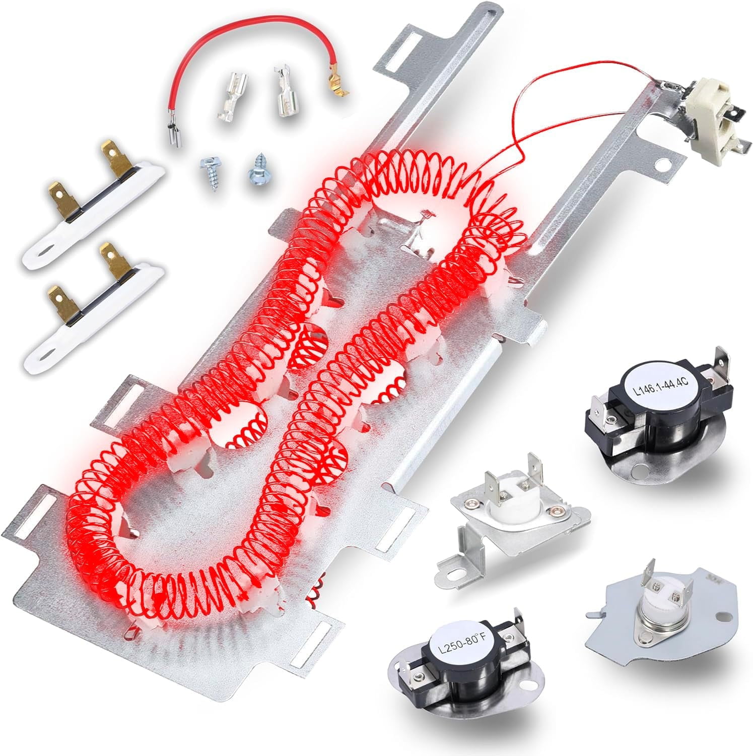 Dryer Heater Heating Element Replacement For Whirlpool WED9200SQ1 WED7800XW0 WED9500TW3 Etc