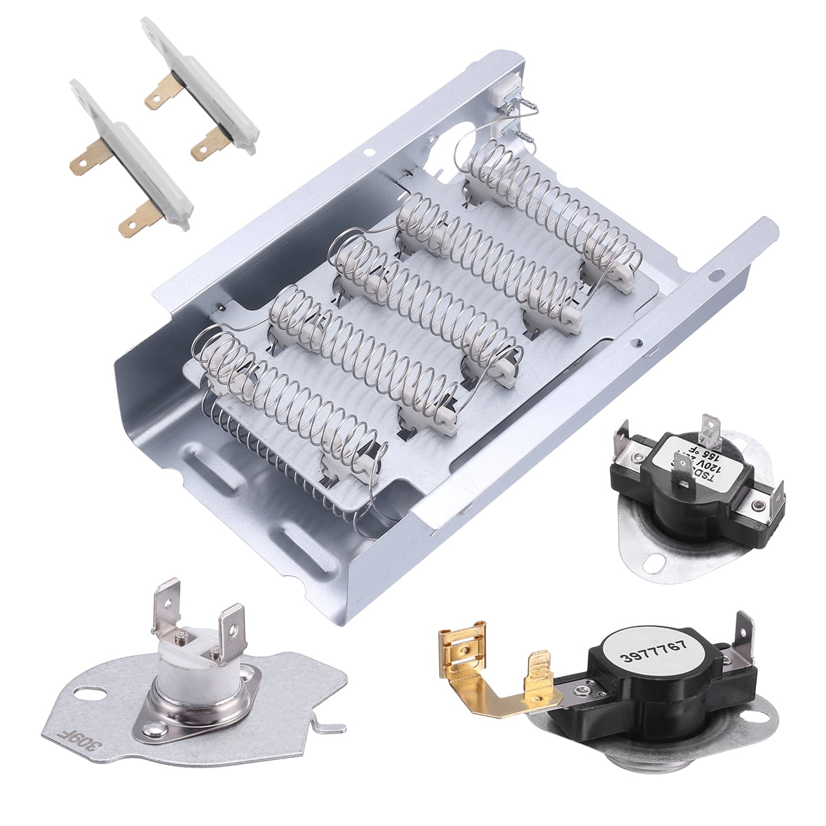 Dryer Heating Element Kit 279838 for Whirlpool 3387134 3977393 3977767 3392519