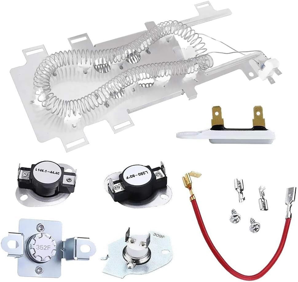 Dryer Heating Element Whirlpool duet WED8300SW0 WED8300SW1 WED70HEBW0 WED7800XW0