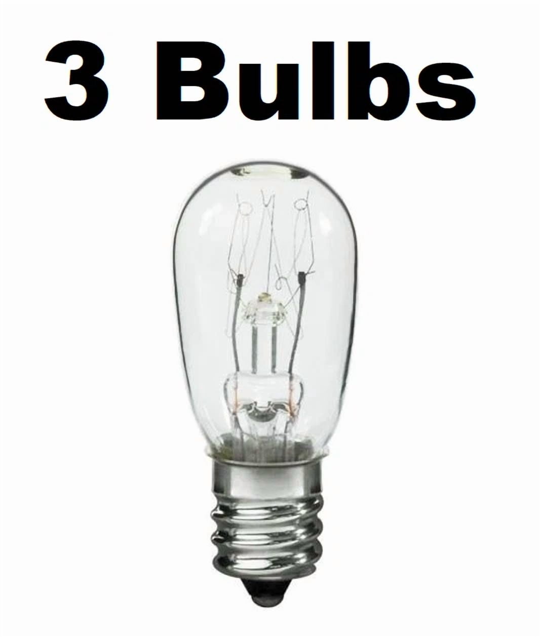 Dryer Light Bulb For We05X20431 10 Watt 130V New 3 Bulbs