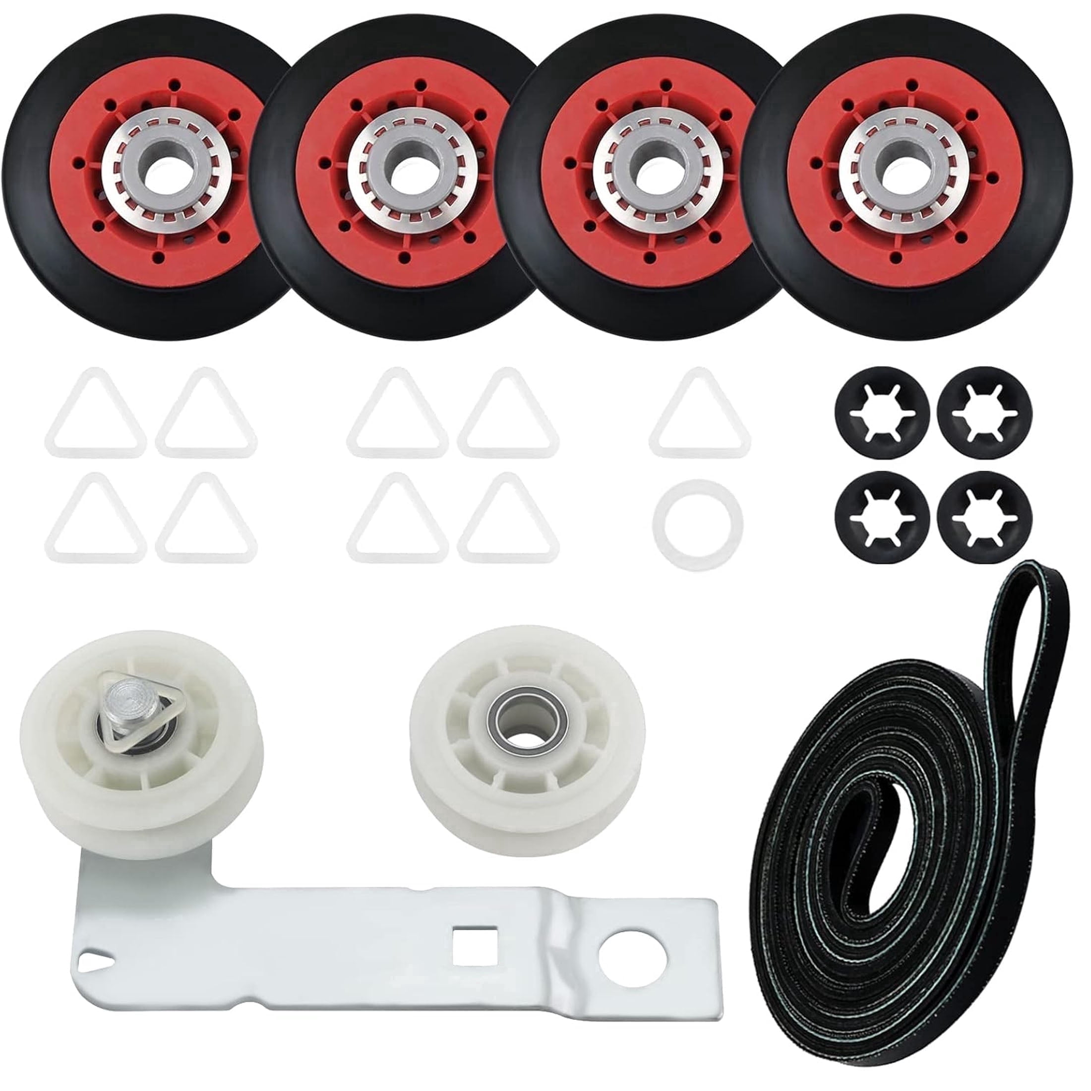 Dryer Repair Kit 4392067 and W10837240 Dryer Idler Pulley Fit for Whirlpool  Maytag Bravos Duet Kenmore Elite Dryers,with WPW10314173 Drum Roller&661570V Belt&279640 Idler Pulley