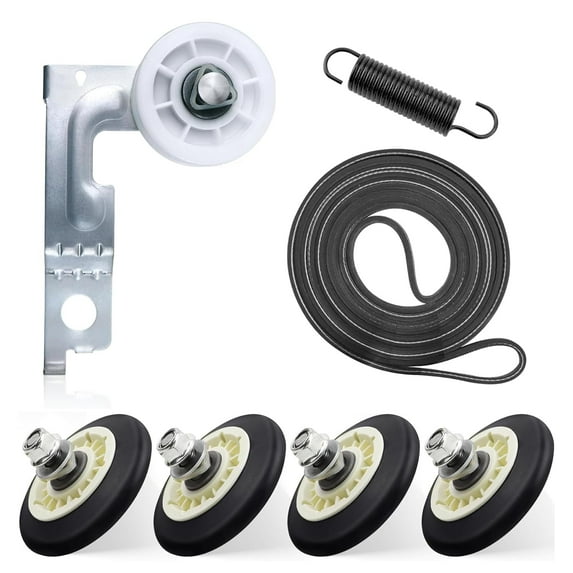 Dryer Repair Kit Dryer Roller Fit for L-G Ken-more Includes 4581EL2002C Dryer Drum Roller 4400EL2001A Dryer Belt 4561EL3002A Dryer Idler Pulley Replace 4581EL3001A 4581EL3001C 4581EL2002A 4561EL3002B