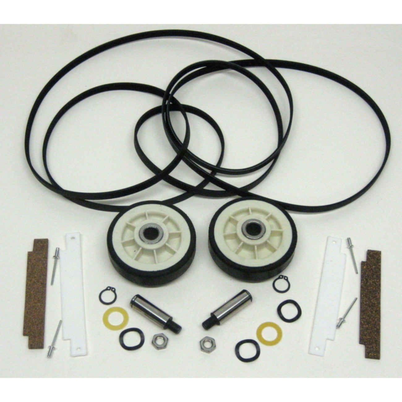Dryer Rollers Shafts Belt Pulley Slides Kit For Maytag LDG8600 LDG8600AAW LDG8606AAM LDG8704AAL LDG9206AAM LDG9334AAL LDG9606AAM LDG9801AAL LDG9900AAL LDG9900BAW LDG9904AAE LSG7804AAL LSG9900AAW