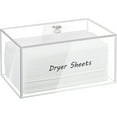 thumbnail image 1 of Dryer Sheet Holder, Dispenser, Acrylic Container Storage Box for Laundry Room Organization, Holds Sheets, Balls, Clothes Pins, Laundry Pods, 1 of 7