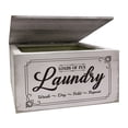 thumbnail image 1 of Dryer Sheets Holder with Lid Rustic Dryer Sheet Dispenser Laundry Lettering Container Laundry Fabric Softener Dispenser Box Room, 1 of 7