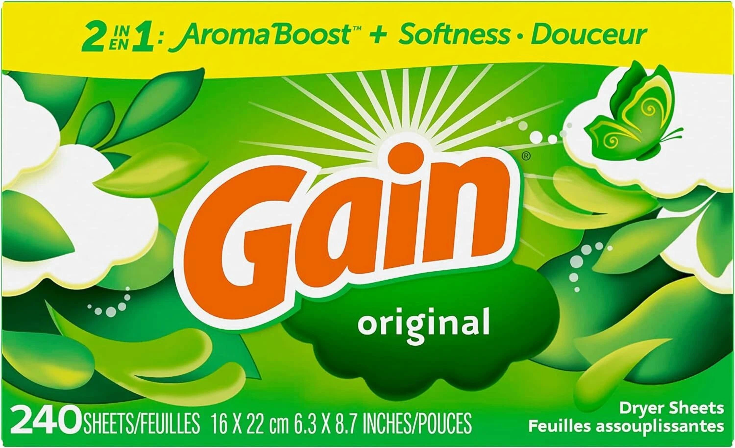 Dryer Sheets Laundry Fabric Softener, Original Scent, 240 Count