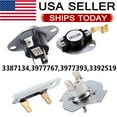 thumbnail image 1 of Dryer Thermostat Thermal Fuse Kit for whirlpool Replacement Part 3392519 3387134, 1 of 7