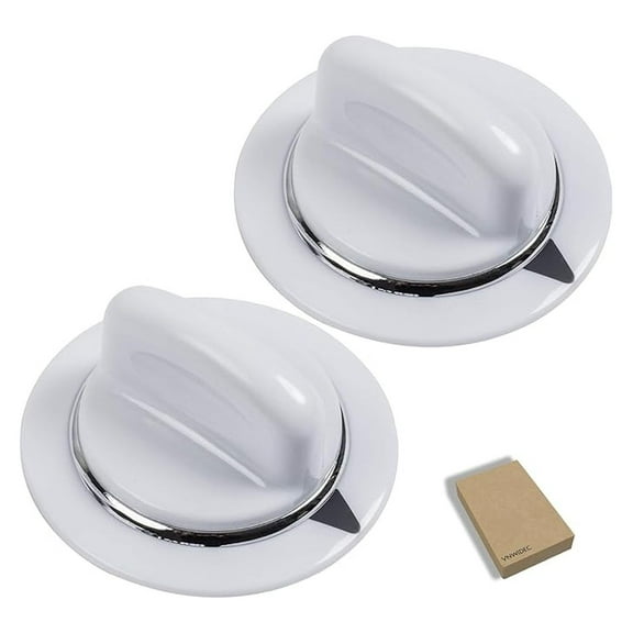 Dryer Timer Knob Replacement for GE & Hotpoint Dryers - GTDX200EM0WW, DBB5000EF0GG, GTDX100EM0WW & More - 2 Pack