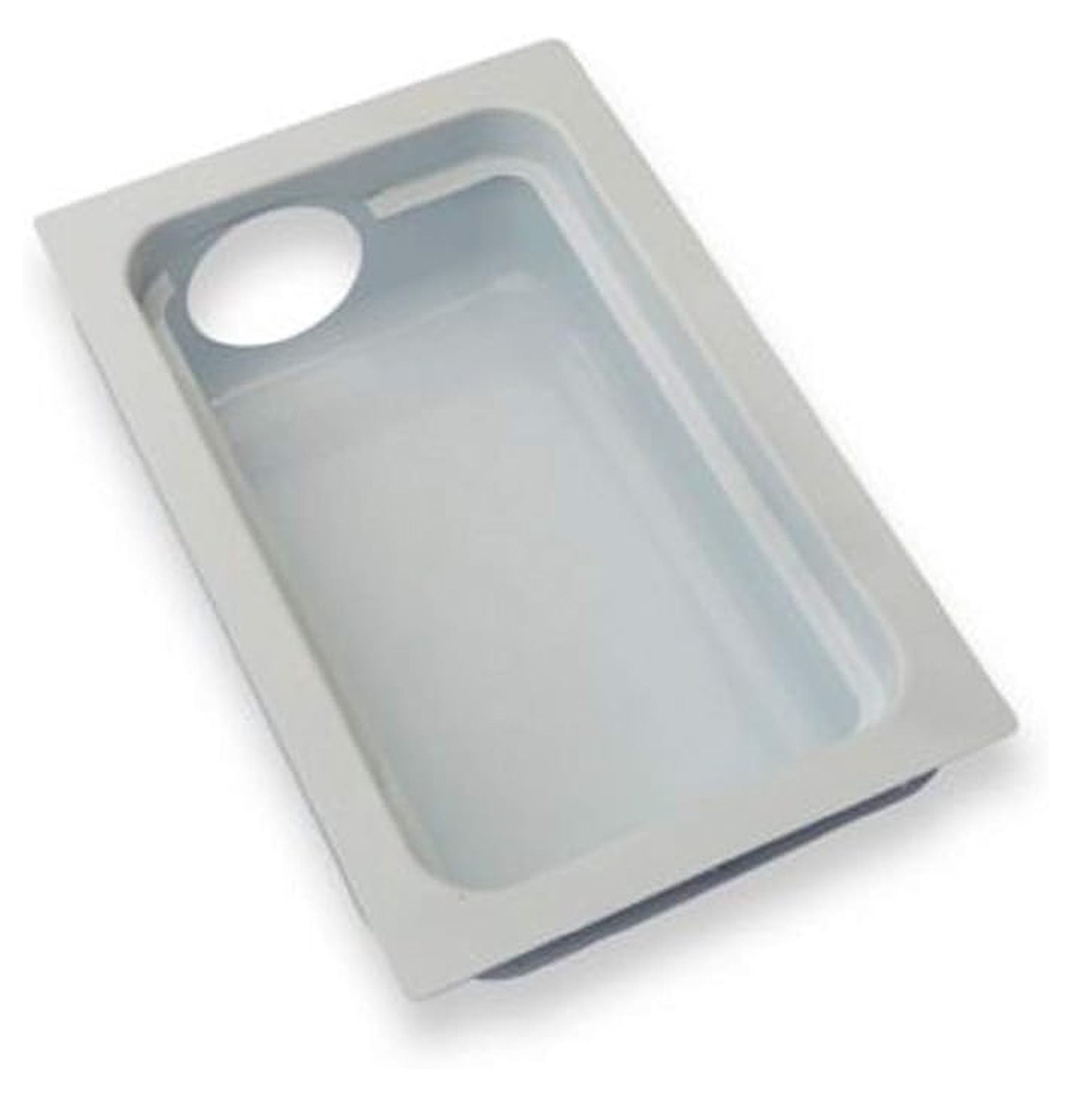 Dryer Vent Box 6 Inch - Metal Wall Vent for Dryer - 2x6 Framing - White Powder Coated - with Snap-On Trim Ring - Down Venting Compatible