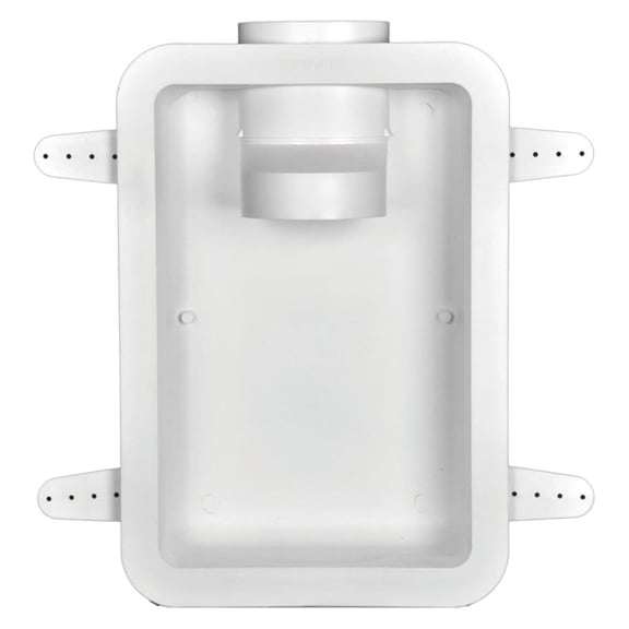Dryer Vent Box Recessed - DRB4XZW Wall Dryer Vent Kit - Space Saving Laundry Solution - Impact Resistant Polystyrene - Includes Draft Blocker & Duct Adapter