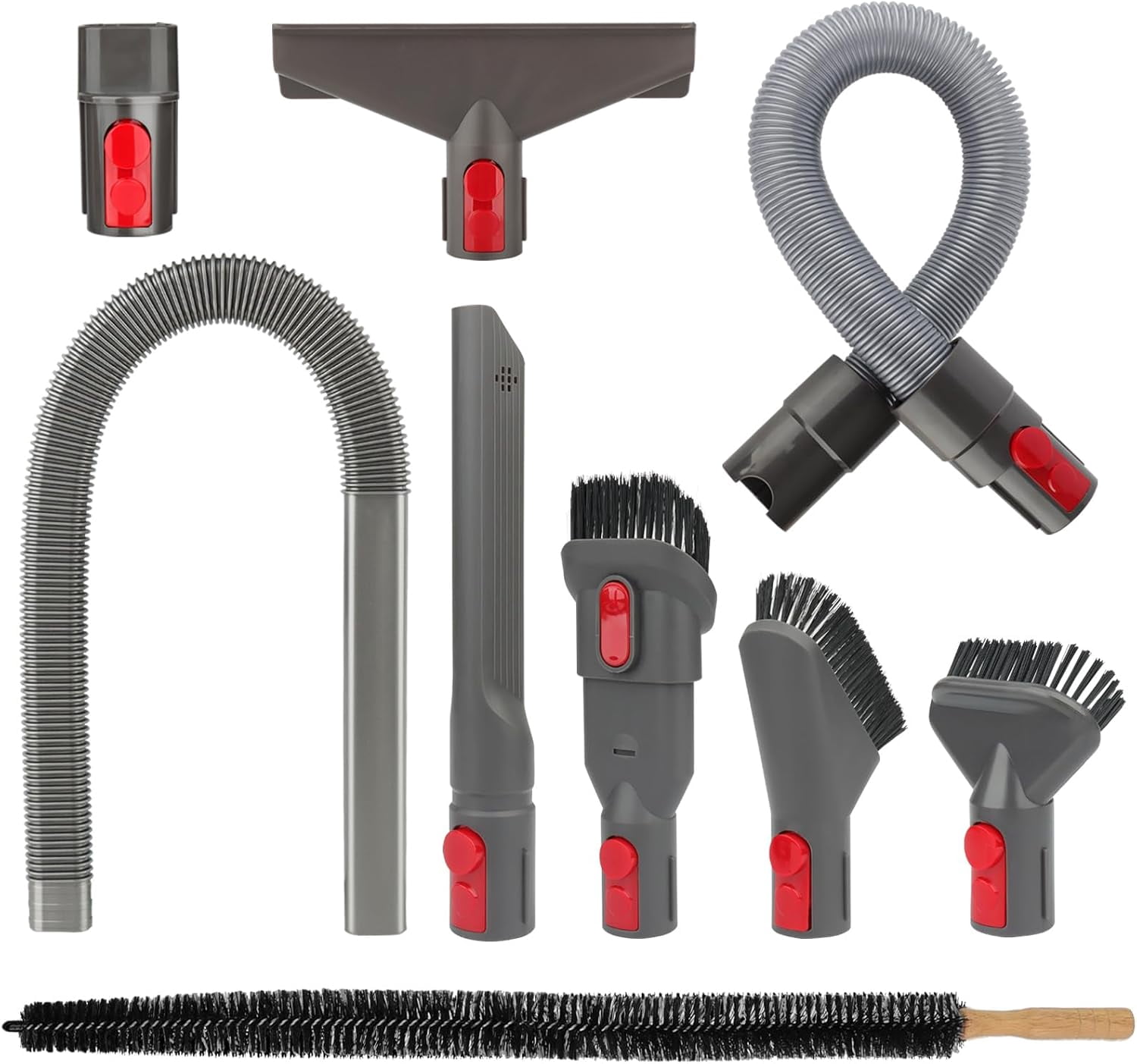 Dryer Vent Cleaner Kit and Attachment Brush Bundle for Dy*son Gen 5 V15 V12 V11 V10 V7 V8 Absolute Detect Cyclone Fluffy Mattress Outsize Vacuum Cleaner Accessories Kit Replacement Tools