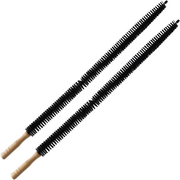 Dryer Vent Cleaner Kit Brush-2 Pack Clothes Lint Trap 30 Inch Long Flexible Pipe Refrigerator Coil Brush