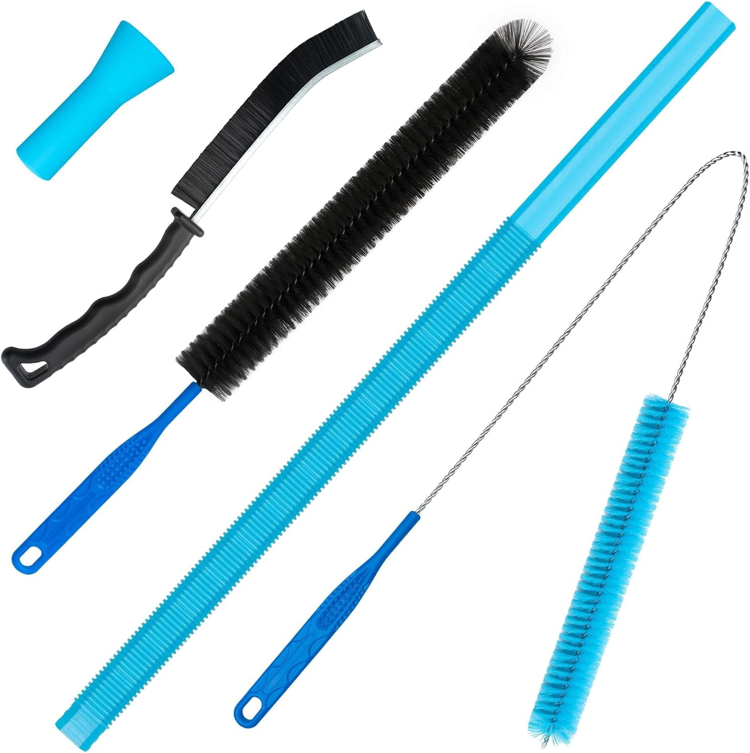 Dryer Vent Cleaner Kit - Compatible Universal Vacuum Attachment Hose with Most Vacuum Cleaner, Dryer Lint Cleaner Kit and Cleaning Brush Tools for Efficient Dryer Vent Hose Maintenance Black