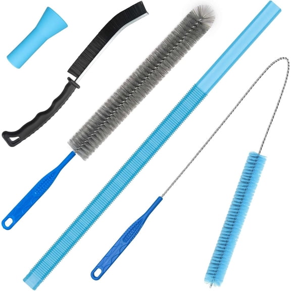 Dryer Vent Cleaner Kit - Compatible  Vacuum Attachment Hose with  Vacuum Cleaner, Dryer Lint Cleaner Kit and Cleaning Brush Tools for Efficient Dryer Vent Hose Maintenance (Gray)