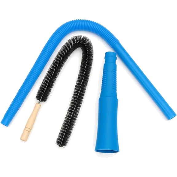 Dryer Vent Cleaner Kit Compatible with Most Vacuum Cleaner, Dryer Brush and Vacuum Hose Attachment with Universal Connector, Quickly Lint Remover