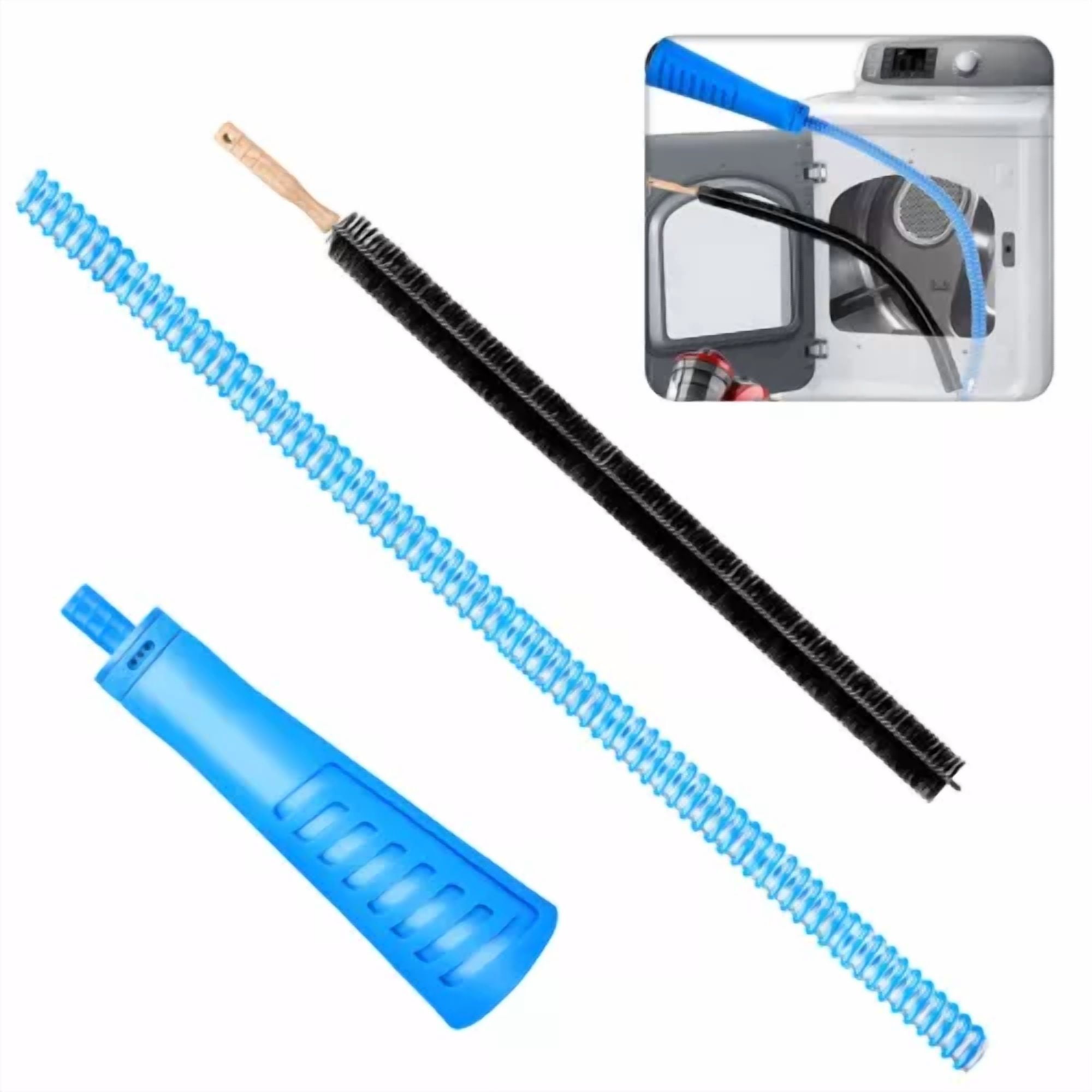 Dryer Vent Cleaner Kit Vacuum Attachment Clothes Dryer Lint Trap Cleaning Brush