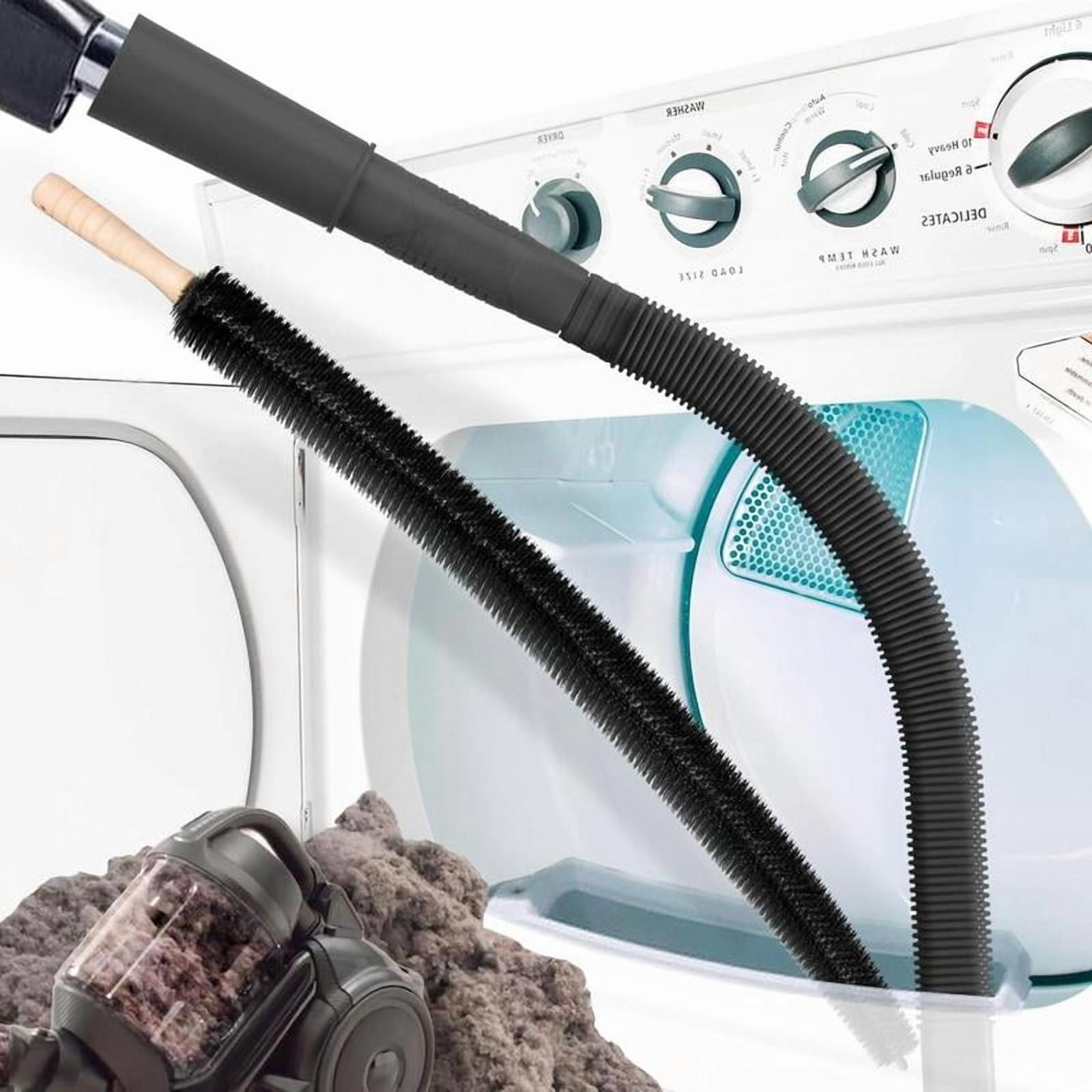 Dryer Vent Cleaner Kit Vacuum Hose Attachment Compatible with All Vacuum Cleaner, Quickly Lint Remover Cleaning Supplies