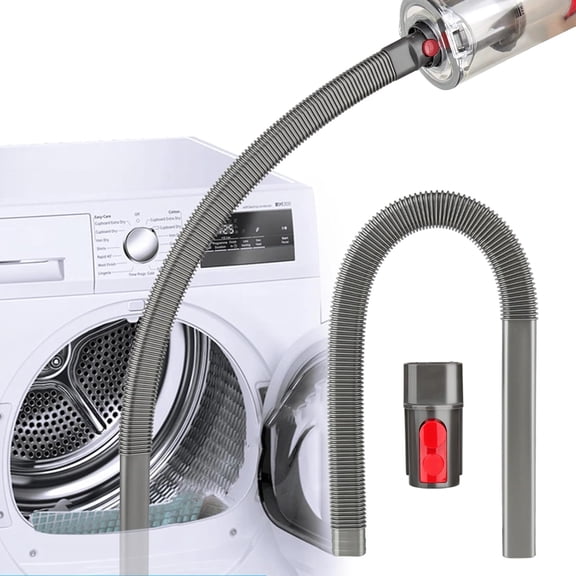 Dryer Vent Cleaning Kit Compatible with Dy*son V7 V8 V10 V11 V12 V15 Gen5 Cordless Vacuum, Dryer Lint Extractor - Flexible Hose for Removal