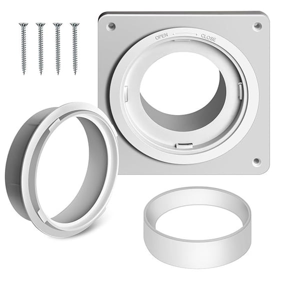 Dryer Vent Connector Set Dryer Vent Wall Plate Twist Lock Dryer Duct Connector Set for Dryer Washer Bathroom Laundry