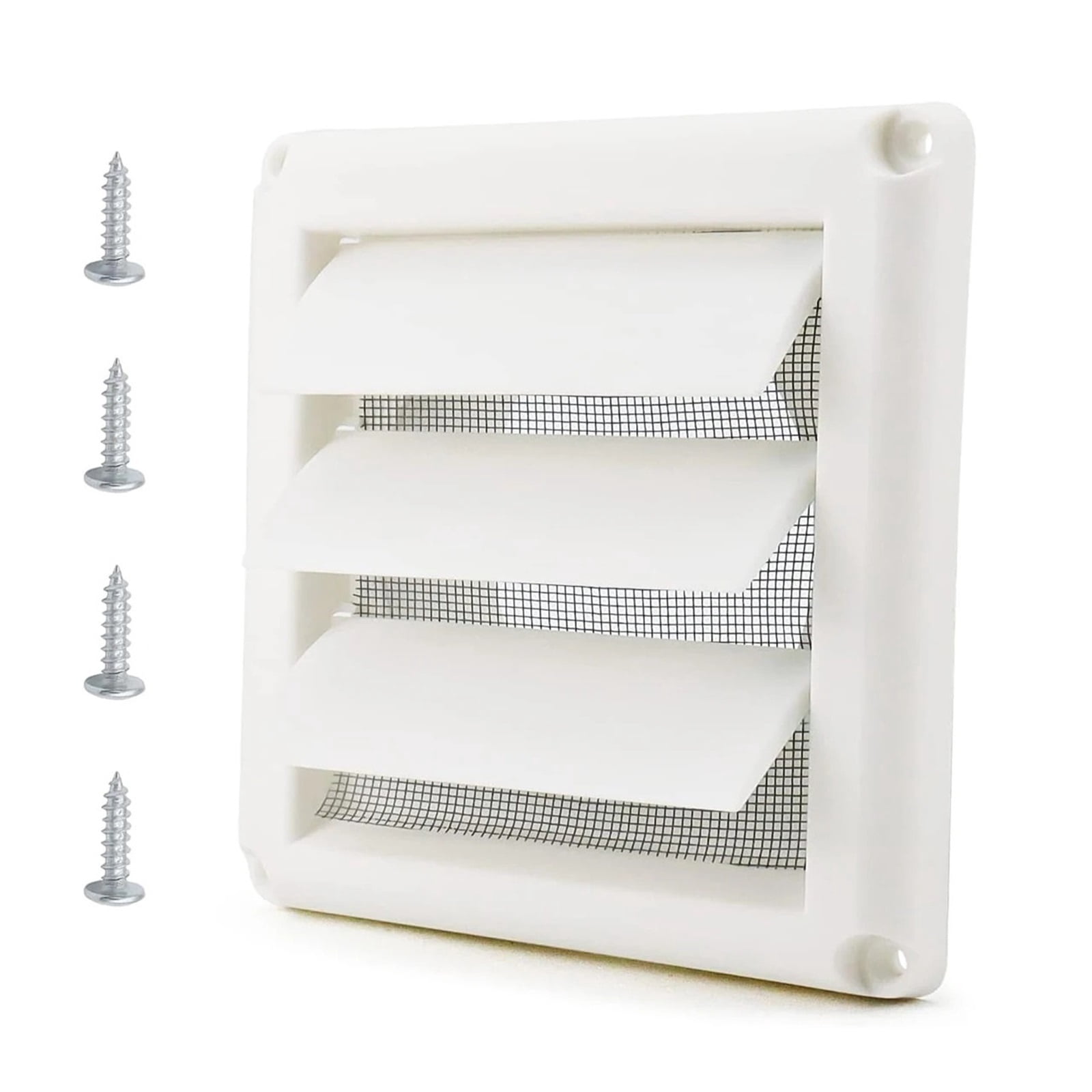 Dryer Vent Cover for Exterior Wall Vent Hood Outlet Airflow Vent Dryer Air Vent with Screen Includes ,Weather Tight