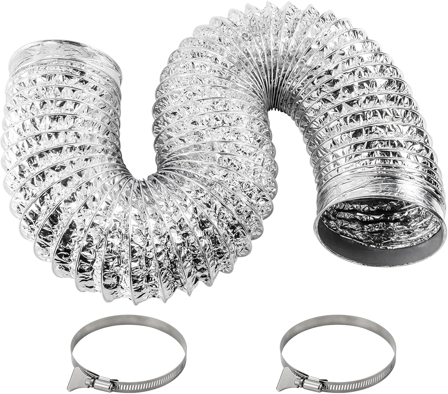 Duct Hose 3m With 2 Clamps 4 Layers PVC And Aluminum - View #10