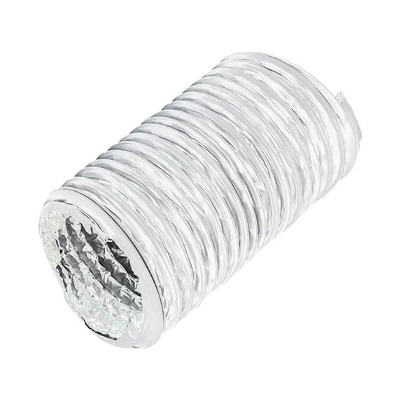 Dryer Vent Tube Flexible Dryer Vent Tubing 19 Feet Long Aluminum Foil Ducting Green Houses Laundry Room Heating and Cooling 4.53inch