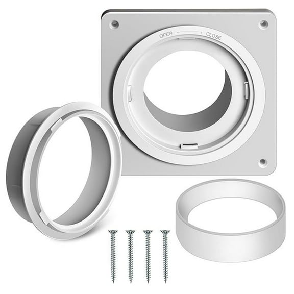Dryer Vent Wall Plate Twist Lock Dryer Vent Connector Kit Dryer Duct Connector Flange for Wall Vent Ceiling Greenhouse