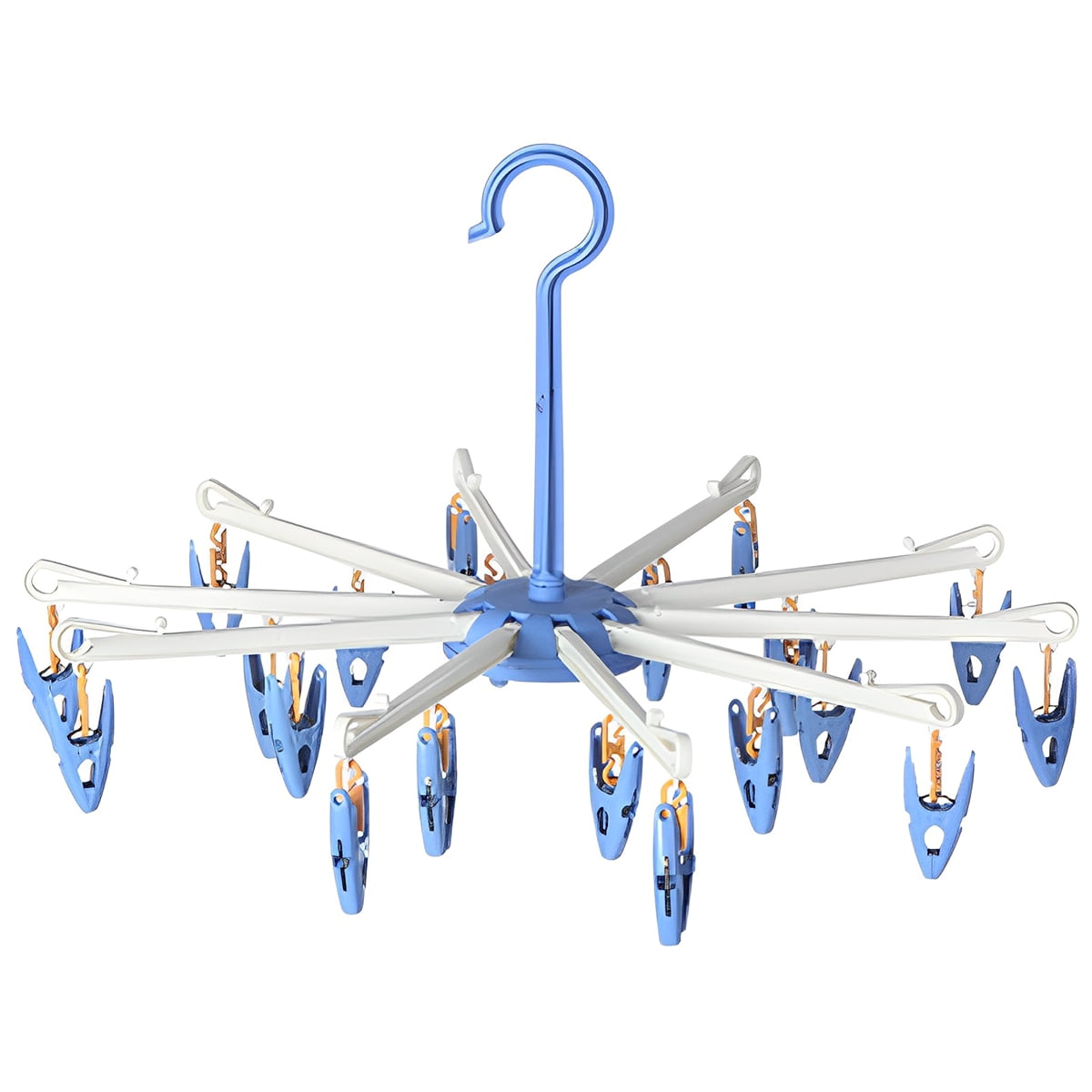 Drying Drip Hanger with 20 Detachable Clip Foldable Socks Hanger