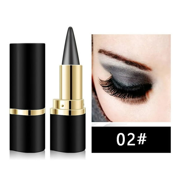 Drying Gel Eyeliner Pen, Waterproof and Smudge-Proof, Long-Lasting, Soft Tip for Precise Eye Makeup, Rotating Lipstick-Shaped Eyeliner Pencil for Everyday Use