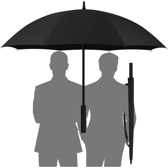 Drying Heavy Duty Windproof Large Umbrella for Rain & Sun, Big Automatic Open Golf Umbrellas Wind Resistant, 57 Inch   Stick Umbrella for 2 Persons