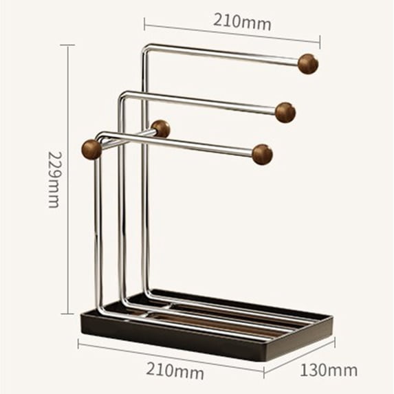 Drying Kitchen Sponge Rack Stainless Steel Organizers With ABS Base ...