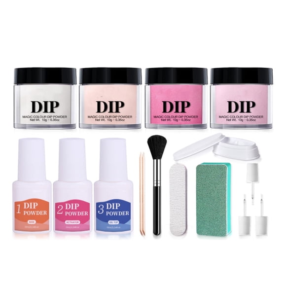 Drying Liquid Nails Dipping Systems In Assorted Shades For Salon At Home Manicures