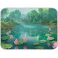thumbnail image 1 of Drying Mat for Kitchen Counter, Absorbent Reversible Microfiber Dish Drying Mat,Suitable for Kitchen Countertops, Sinks, Tables etc,18 x 24 inches - (Beautiful Lotus Scenery), 1 of 7