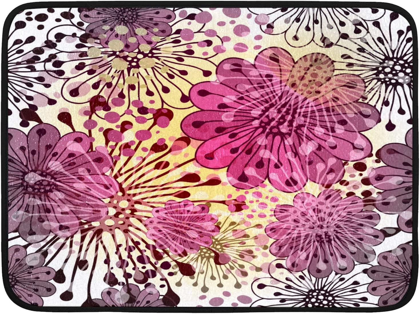 Drying Mat for Kitchen Counter Bee Dish Drying Mat Dry Mat for Dishes Dish Rack Mat Coffee Bar