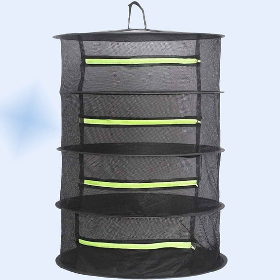 Drying Rack Plant Net Premium Mesh Tents Dryer Hanging Clothes Net Folding Nylon Netting Collapsible Mesh Food Dehydrator Storage Carrying Bag