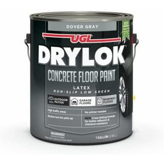 Drylok 43113 Concrete Floor Paint, Non-Slip White/Tint, Gallon - Quantity 1