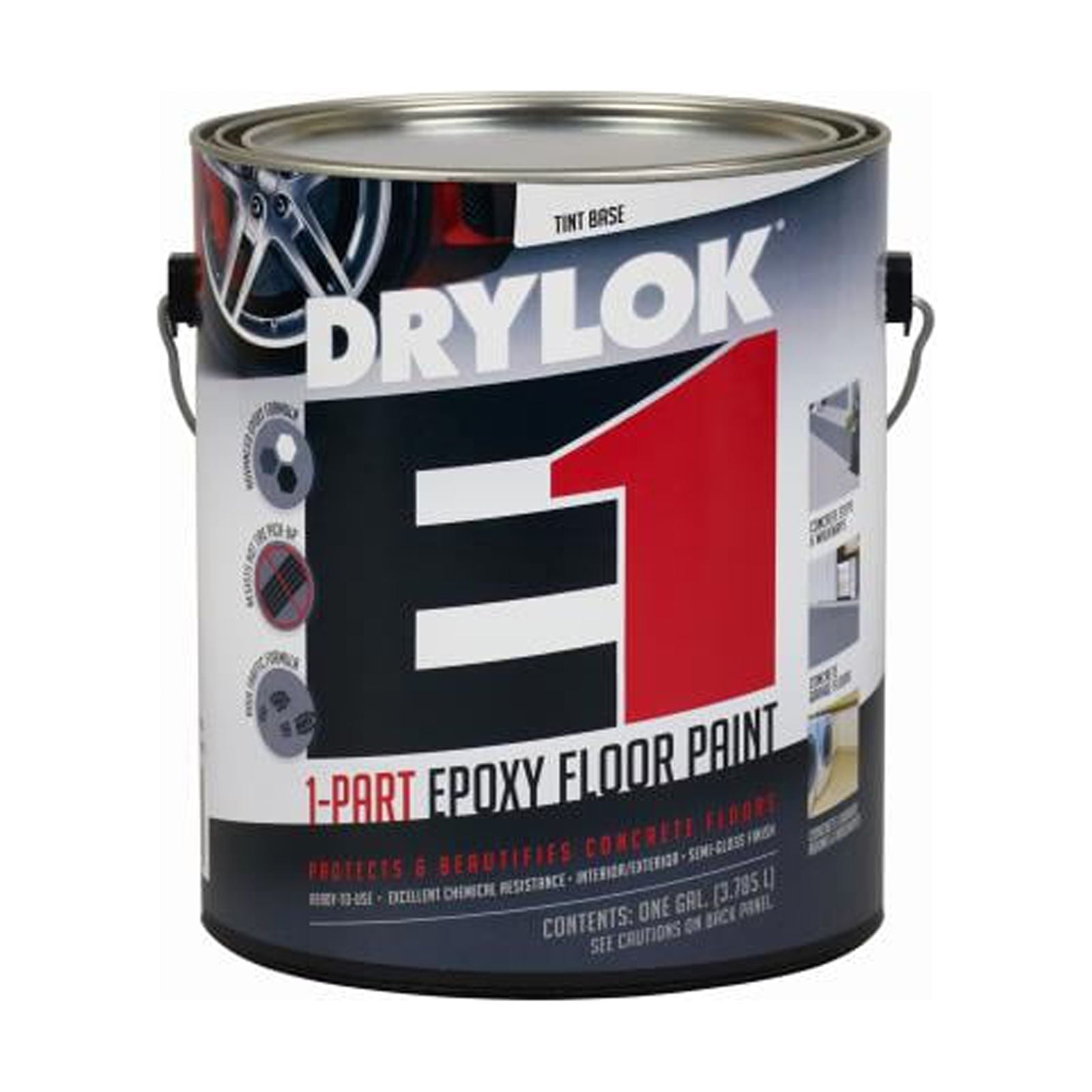 Drylok E1 SemiGloss Tint Base Acrylic Epoxy Blend Epoxy Floor Paint 1