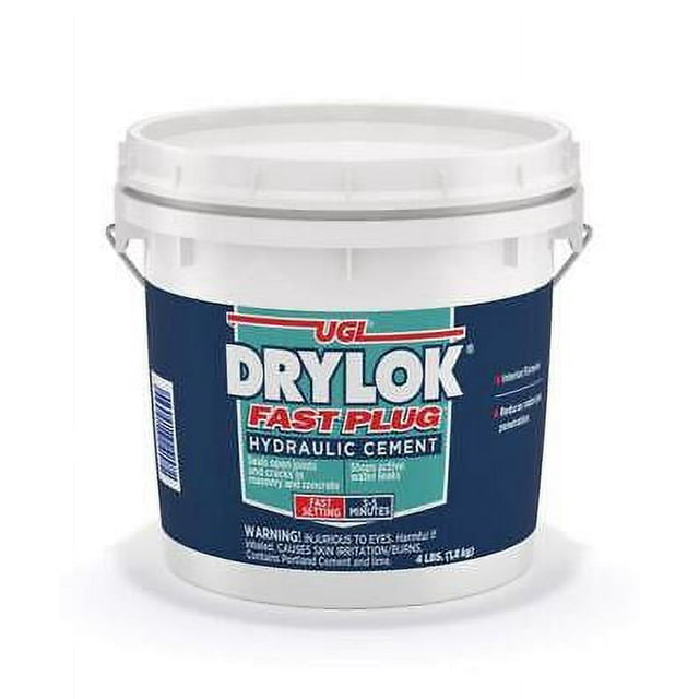 Drylok Fast Plug Hydraulic & Anchoring Cement 4 lbs. (Pack of 4