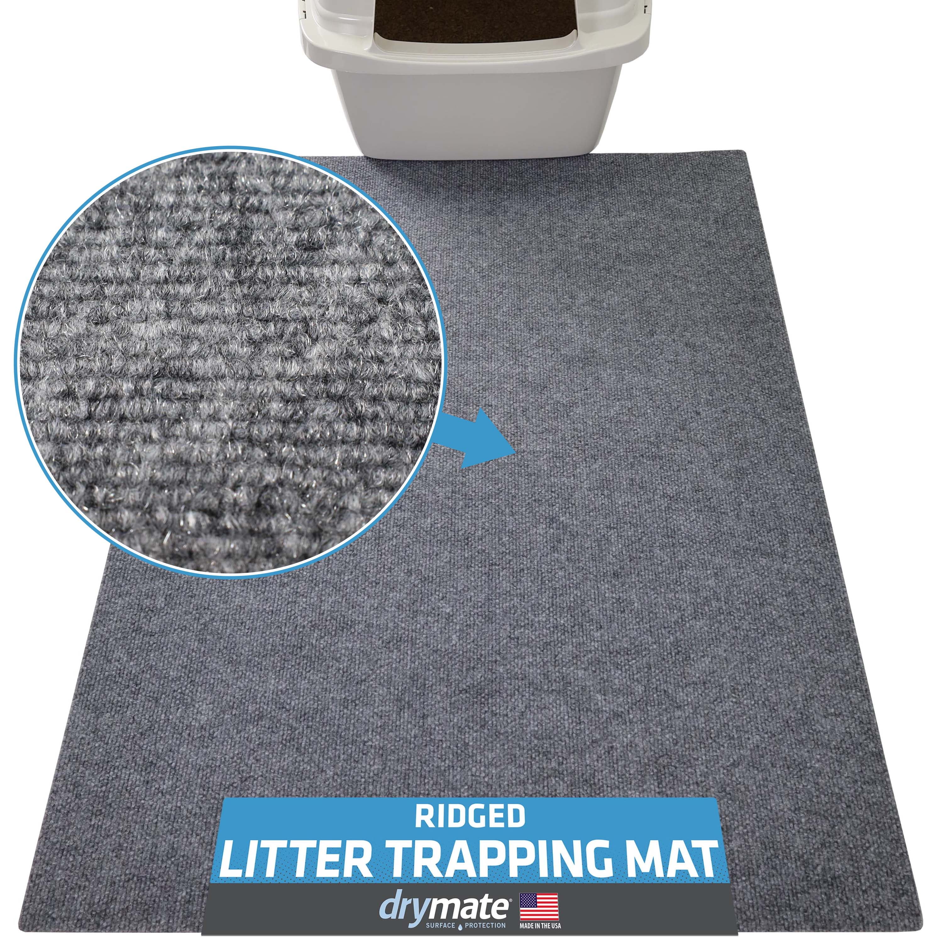 Drymate Cat Litter Trapping Mat, (Ridged Design), Traps Litter & Mess