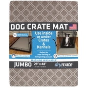 Drymate Dog Crate Mat Liner, Absorbs Urine, Waterproof, Non-Slip, Washable Puppy Pee Pad For Kennel Training - Use Under Pet Cage to Protect Floors, Thin Cut To
