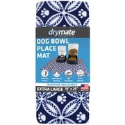 Drymate Dog Food Mat, 19 x 24 in - Waterproof, Stain Resistant, Protects Floors