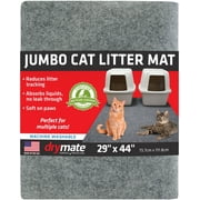Drymate Jumbo Cat Litter Mat - 100% Phthalate and BPA Free; Machine Washable; Soft on Paws