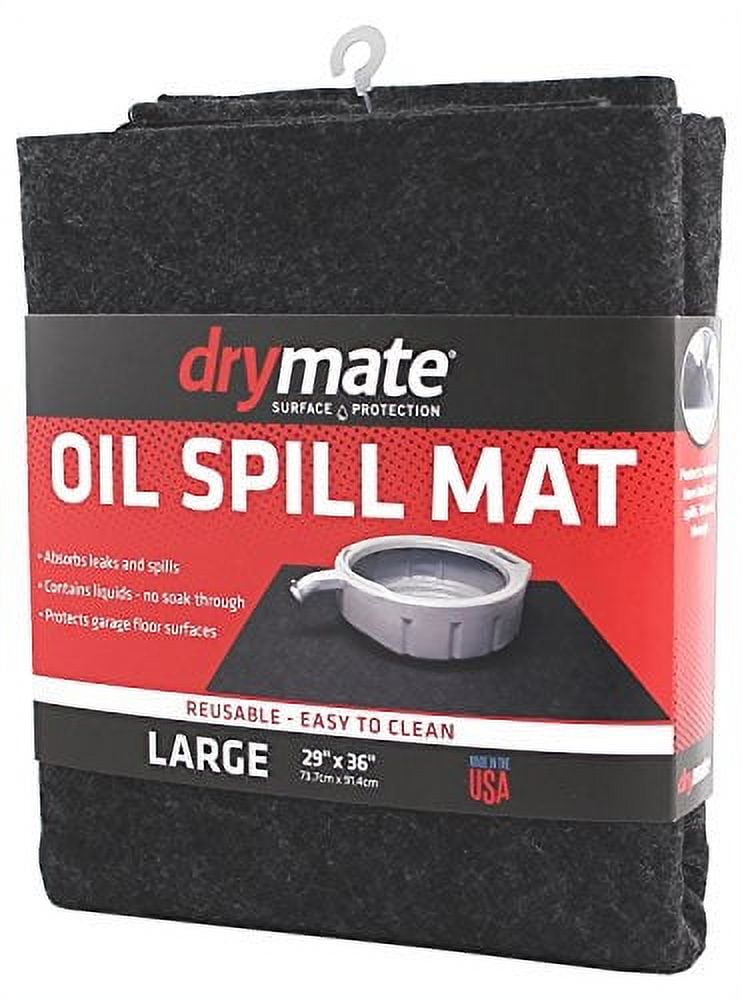 Oil Spill Mat 36x48 Inches Car Trunk Mat Rubber Backing Layer Oil Absorbent  Pad Waterproof Driveway Mats for Oil Leaks Protects Floor from Spills